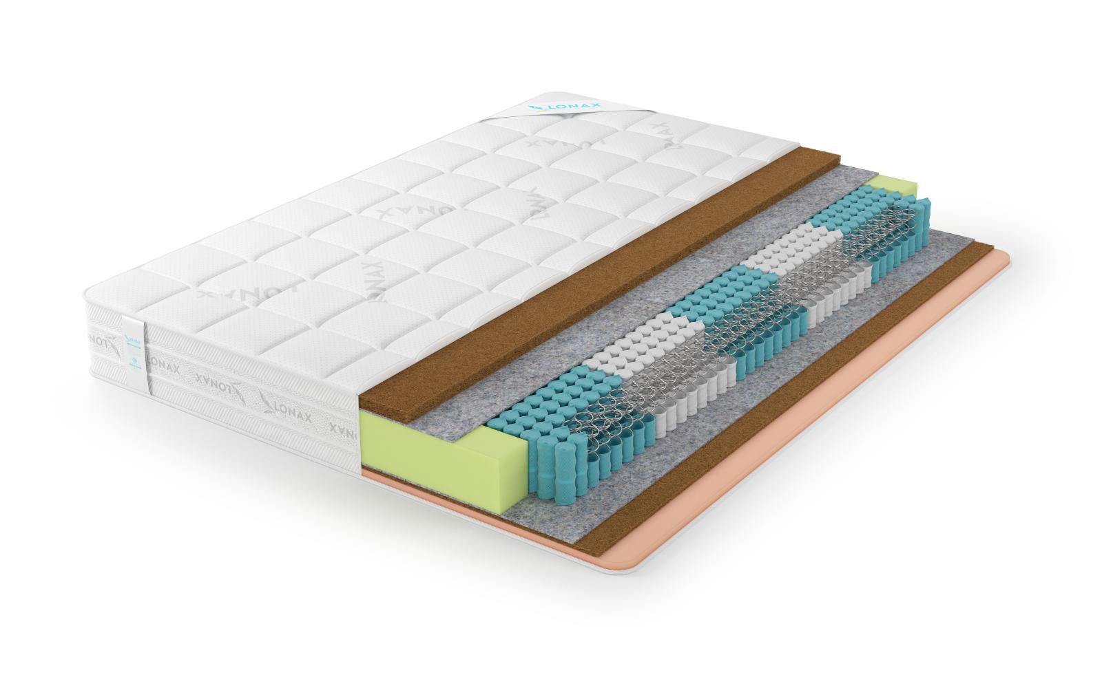 Матрас Lonax Cocos Medium Econom S1000 (512 П/М2) 5 Зон Матрас Lonax Cocos Medium Econom S1000 (512 П/М2) 5 Зон