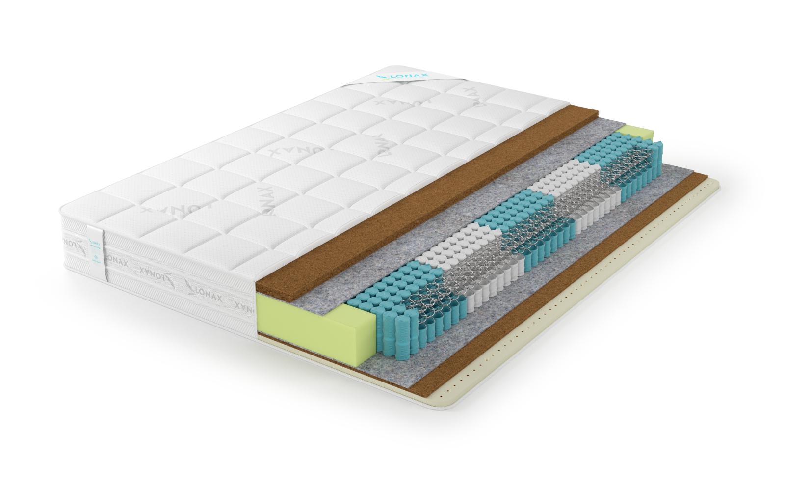 Матрас Lonax Cocos Medium Light S1000 (512 П/М2) 5 Зон Матрас Lonax Cocos Medium Light S1000 (512 П/М2) 5 Зон