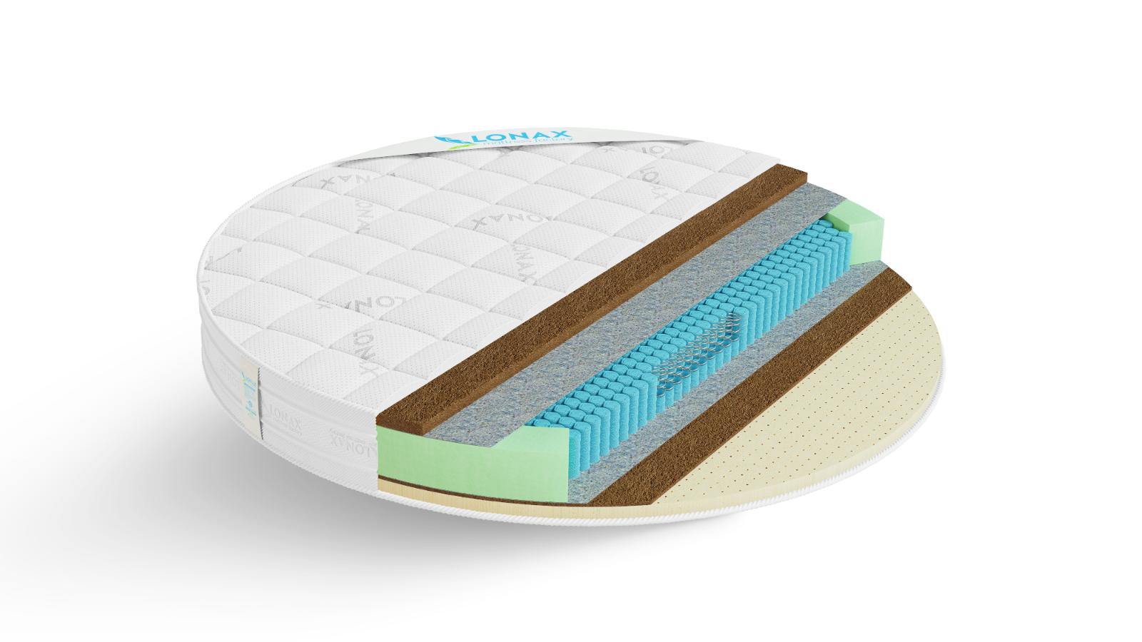 Матрас Lonax Round Cocos Medium S1000 (512 П/М2)