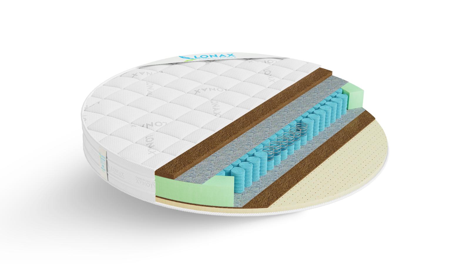 Матрас Lonax Round Cocos Medium Tfk (256 П/М2)